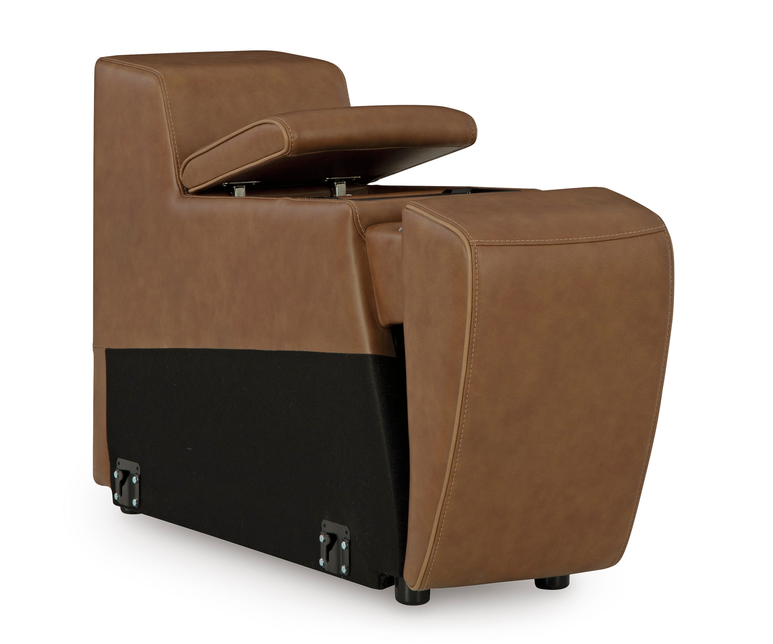 Rally-Up Caramel 6-Piece Power Reclining Sectional w/Console