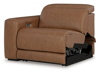 Rally-up Caramel 2-Piece Power Reclining Sectional Loveseat