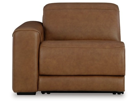 Rally-up Caramel 2-Piece Power Reclining Sectional Loveseat