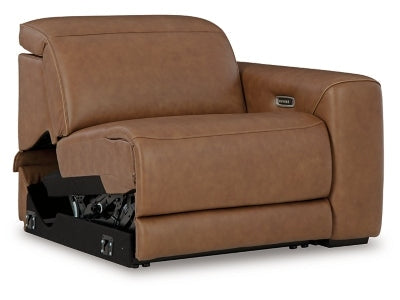 Rally-up Caramel 2-Piece Power Reclining Sectional Loveseat