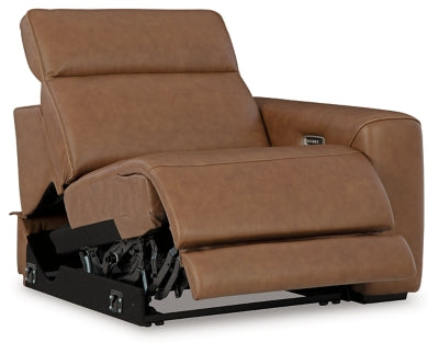 Rally-up Caramel 2-Piece Power Reclining Sectional Loveseat