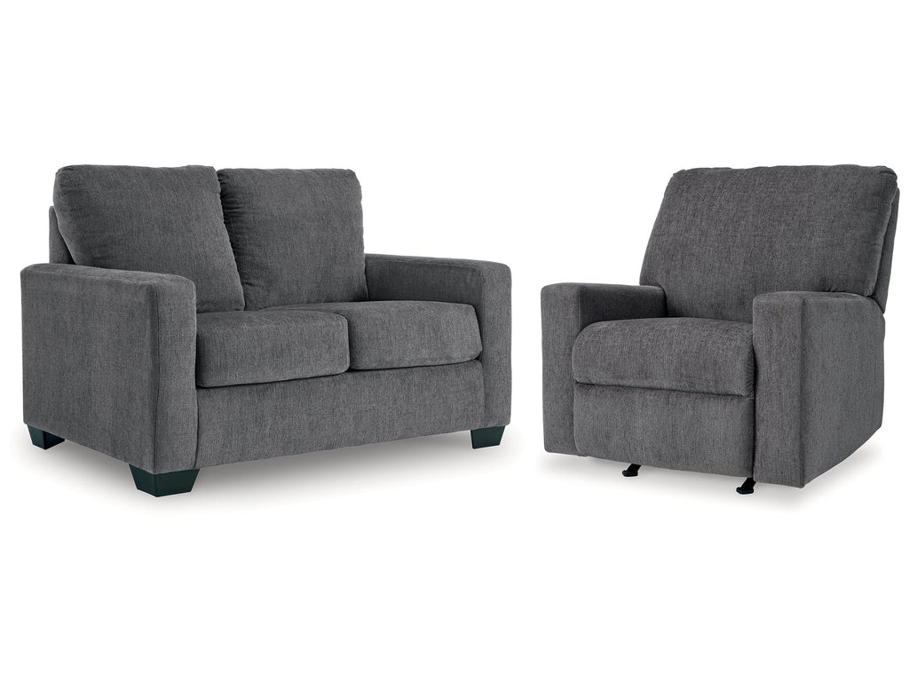 Rannis Pewter Twin Sofa Sleeper & Recliner