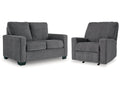 Rannis Pewter Twin Sofa Sleeper & Recliner