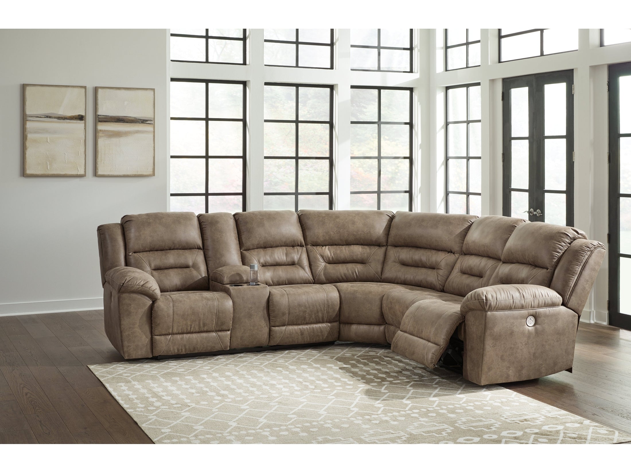 Ravenel Fossil 3-Piece Power Reclining Sectional