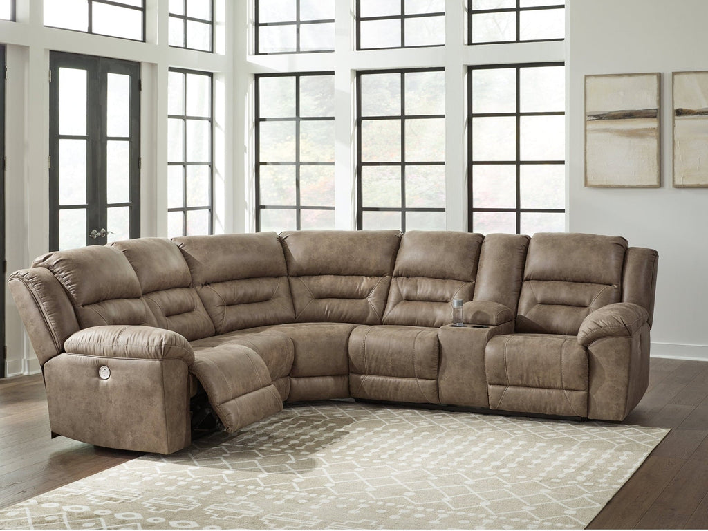 Ravenel Fossil 3pc Power Reclining Sectional