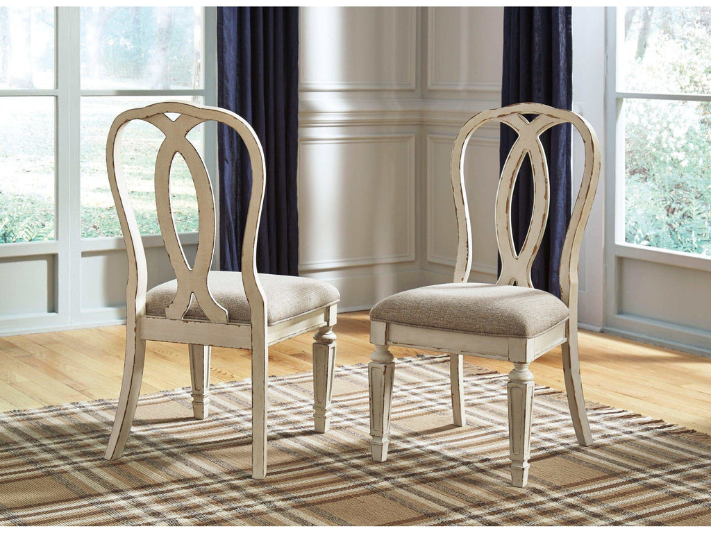Realyn Chipped White Dining Chair (Set of 2)