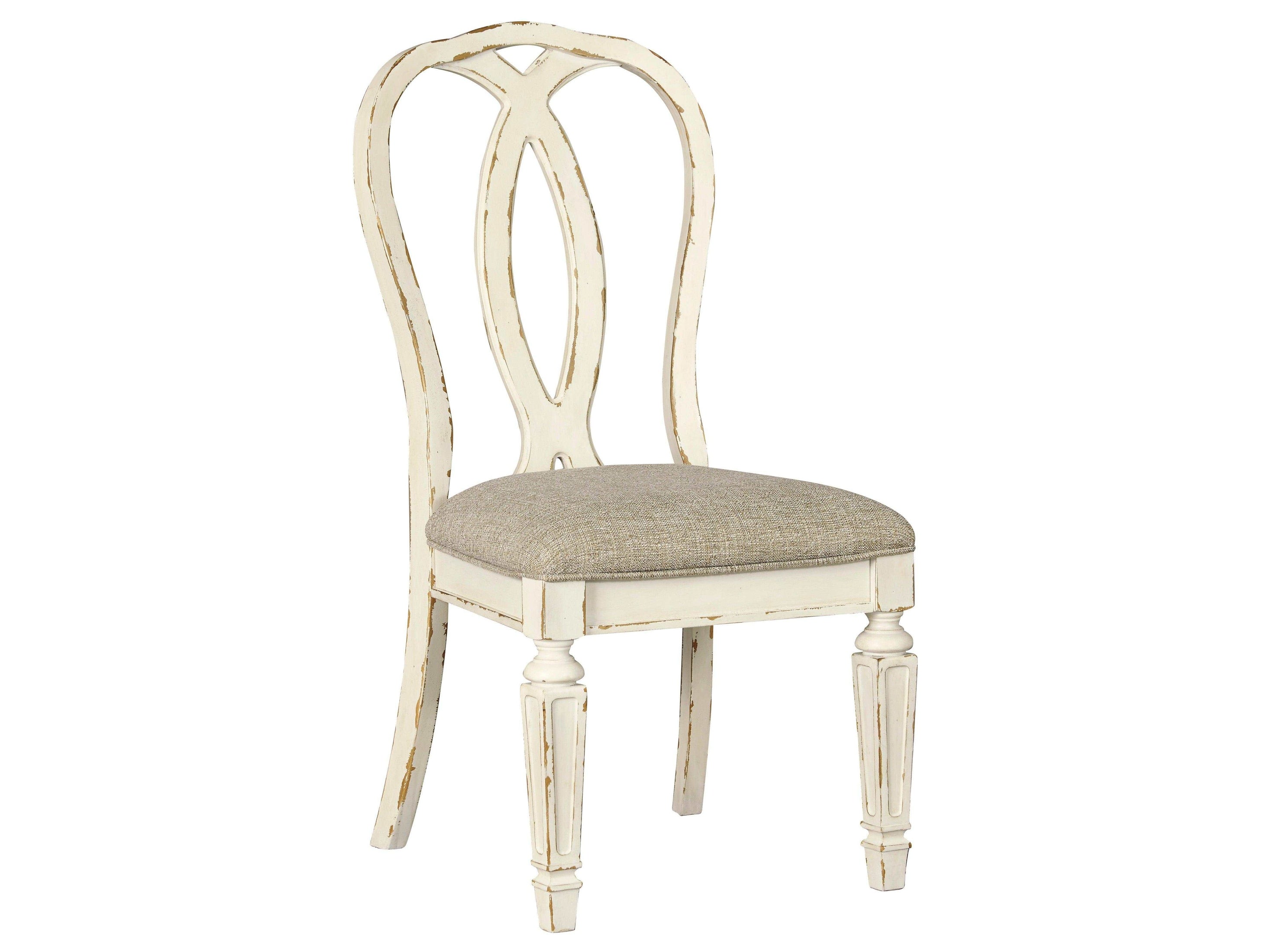 Realyn Chipped White Dining Chair (Set of 2)