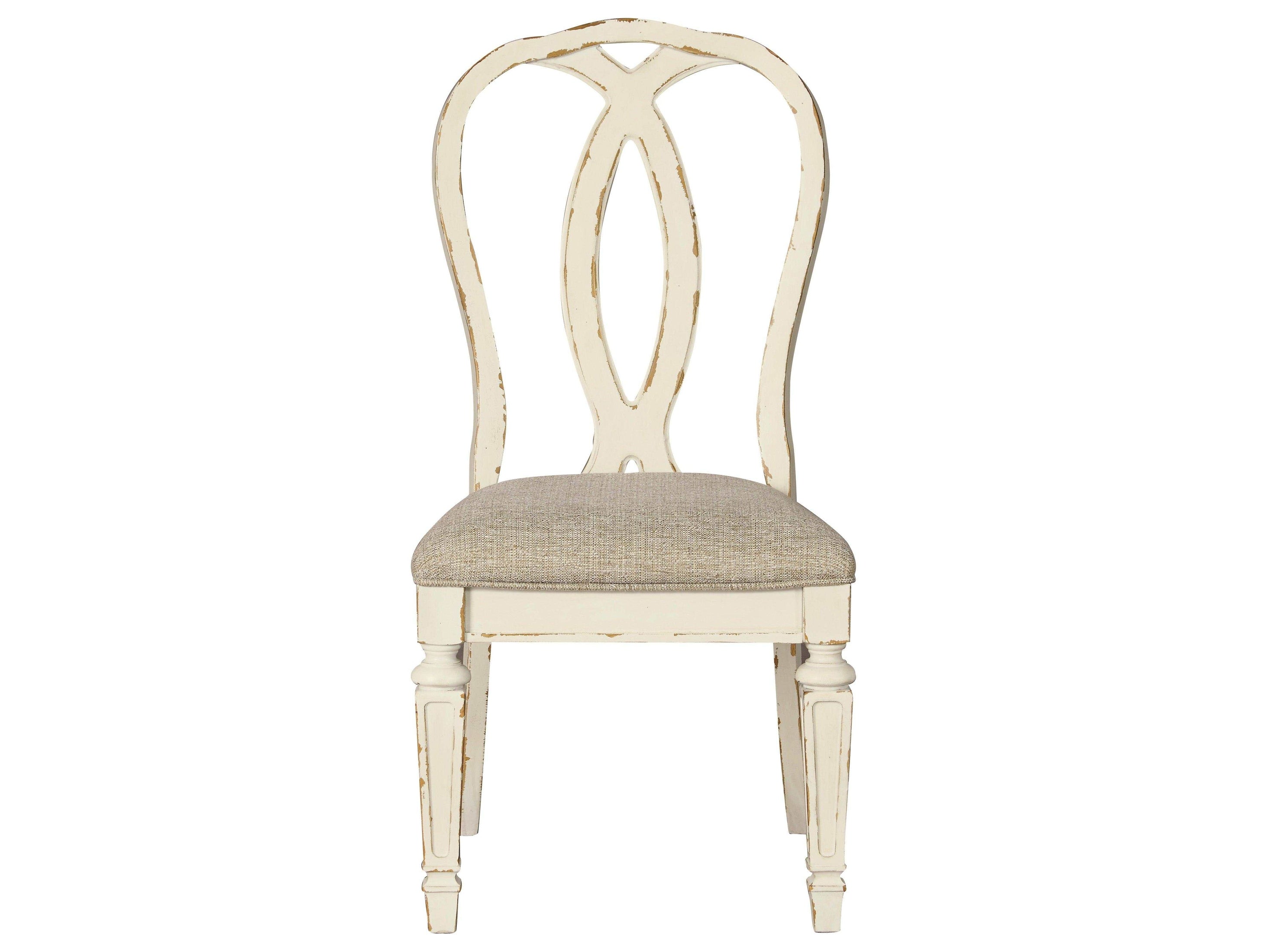 Realyn Chipped White Dining Chair (Set of 2)