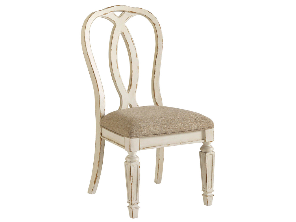 Realyn Chipped White Dining Chair (Set of 2)