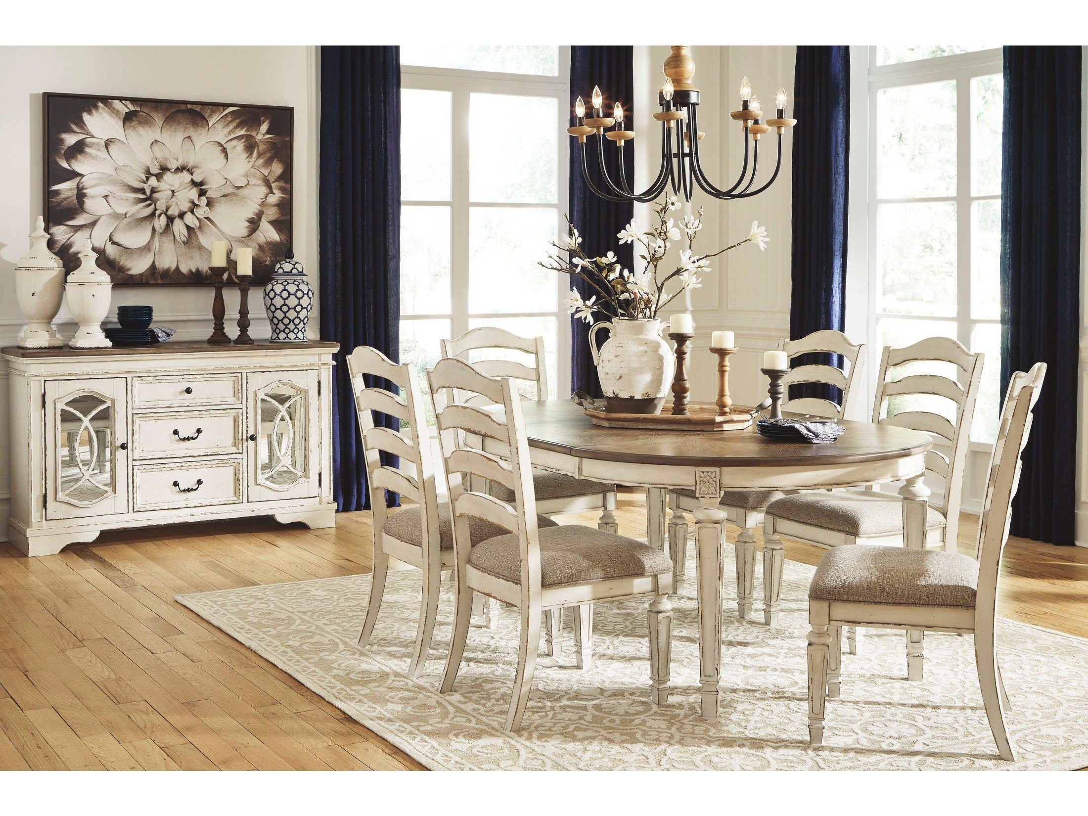 Realyn Chipped White Dining Chair (Set of 2)