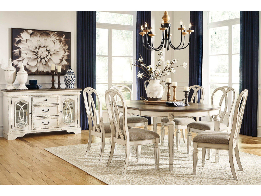 Realyn Chipped White Dining Chair (Set of 2)