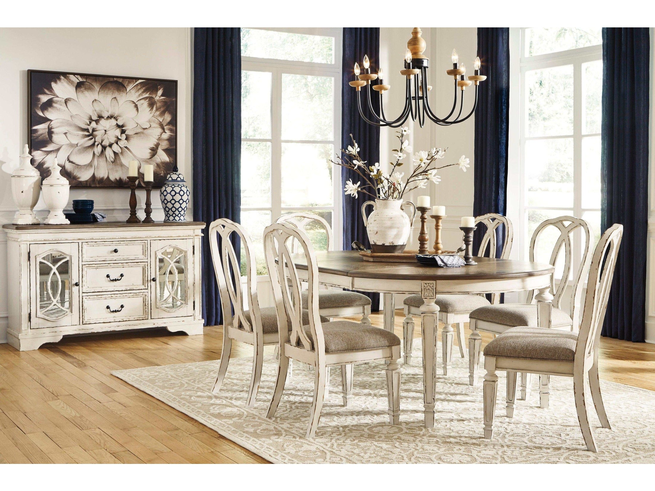 Realyn Chipped White Dining Chair (Set of 2)