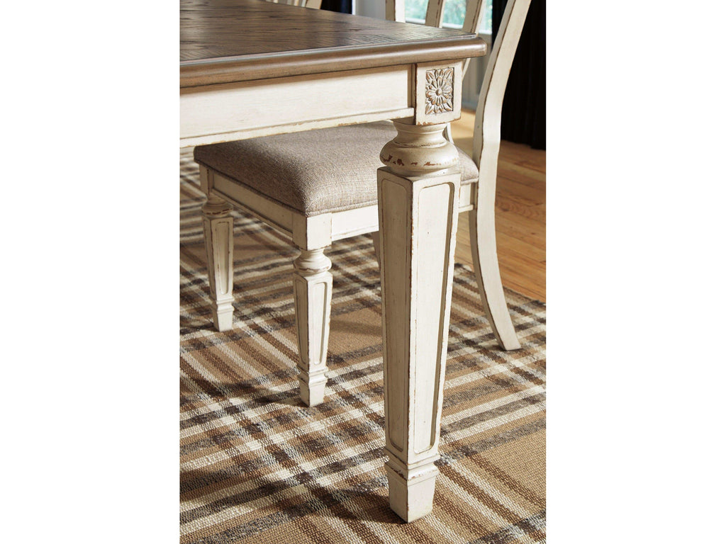 Realyn Chipped White Dining Room Set / 5pc