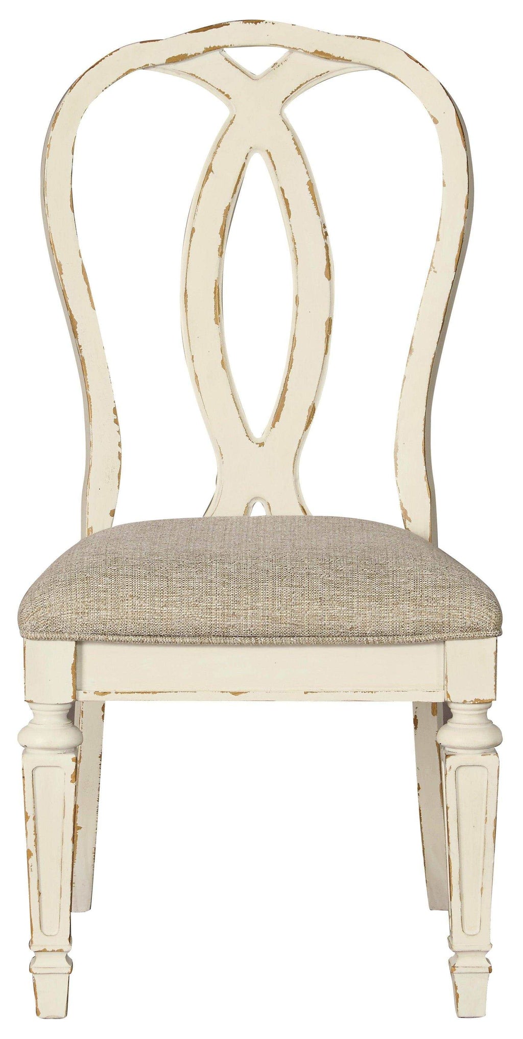 Realyn Chipped White Dining Room Set / 9pc