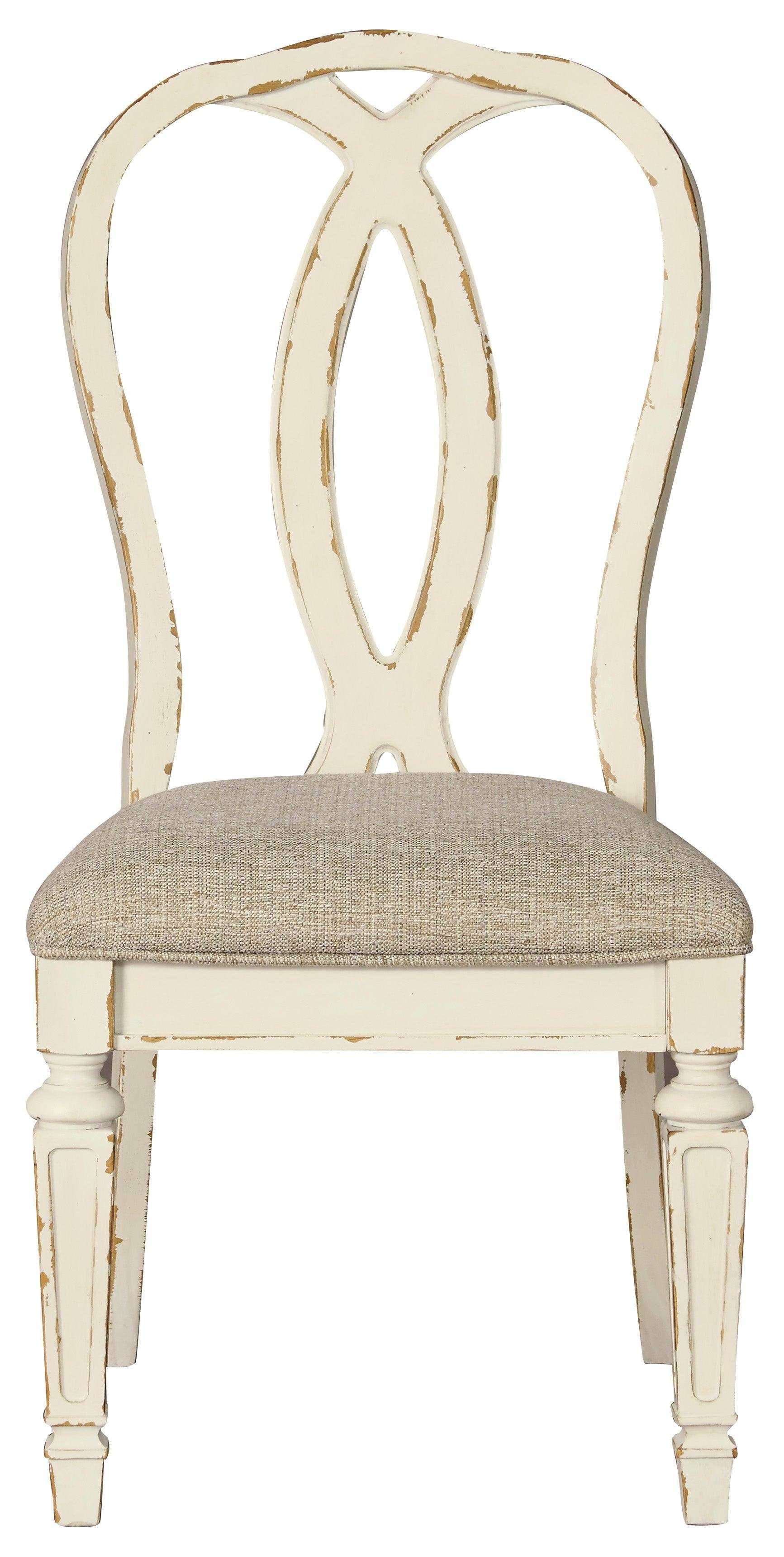 Realyn Chipped White Dining Room Set / 9pc