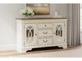 Realyn Chipped White Dining Server