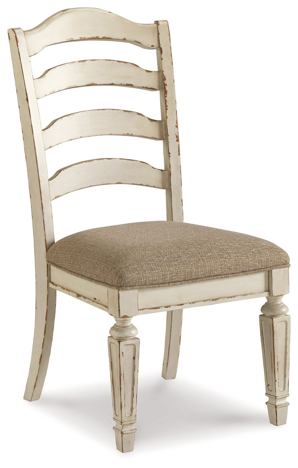 Realyn Chipped White Dining Table and 8 Chairs