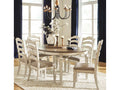 Realyn Chipped Oval Dining Room Set / 7 Pc, White