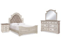 Realyn Chipped Queen Bedroom Set, White