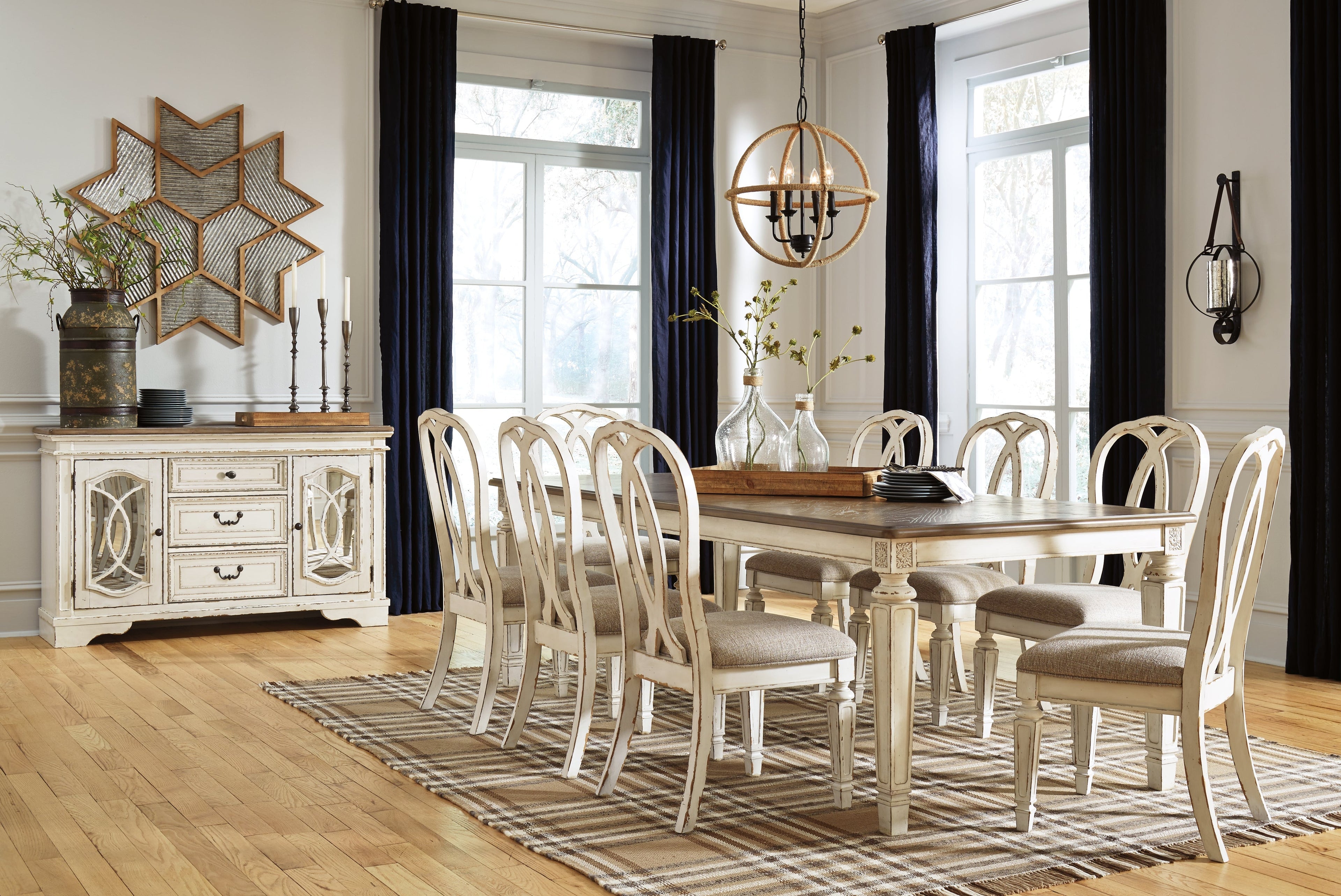 Realyn Dining Table w/ Extension Leaf