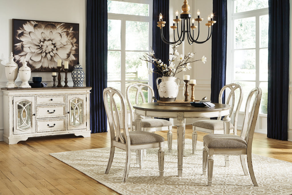 Realyn Dining Table w/ Extension Leaf