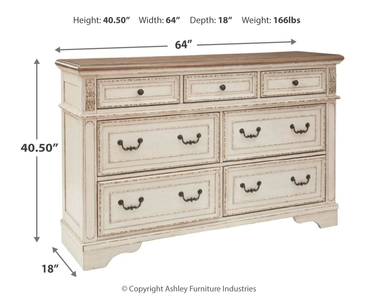 Realyn Dresser w/ 7 Drawer