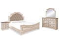 Realyn California King Panel Bedroom Set, Two-Tone