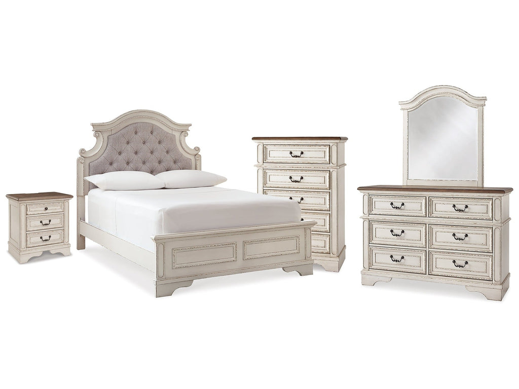 Realyn Full Panel Bedroom Set, Two-Tone