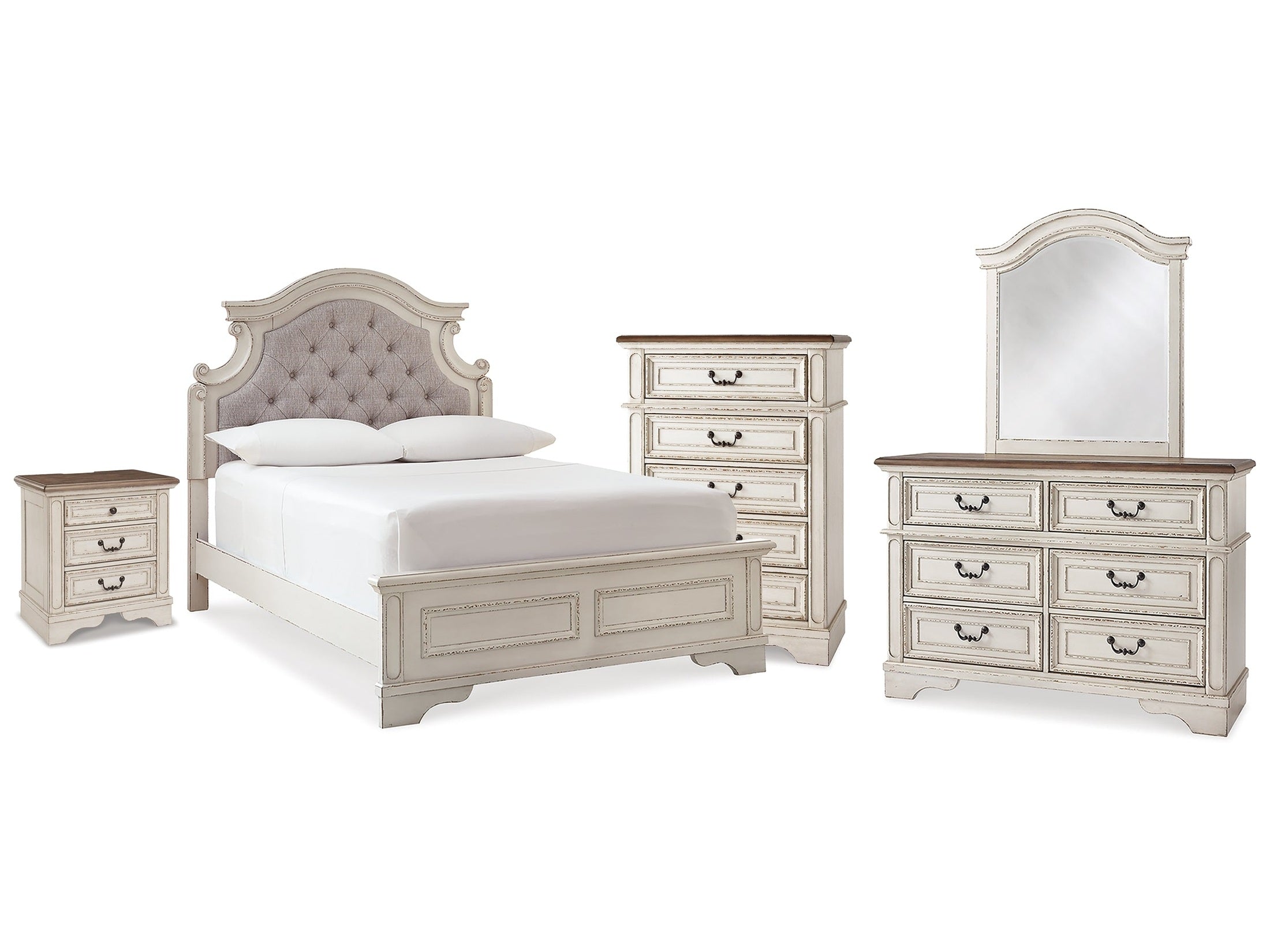 Realyn Full Panel Bedroom Set, Two-Tone