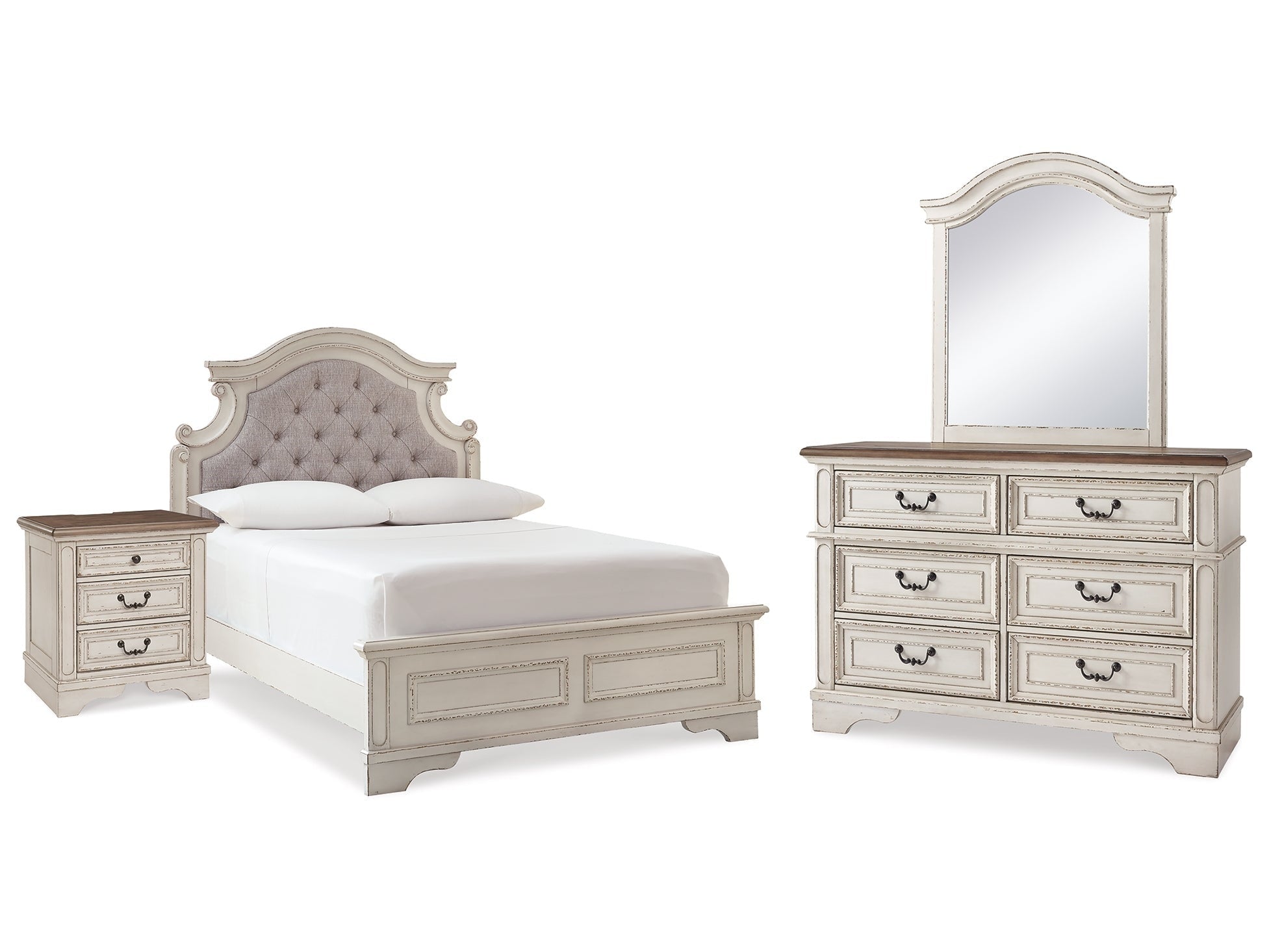 Realyn Full Panel Bedroom Set, Two-Tone