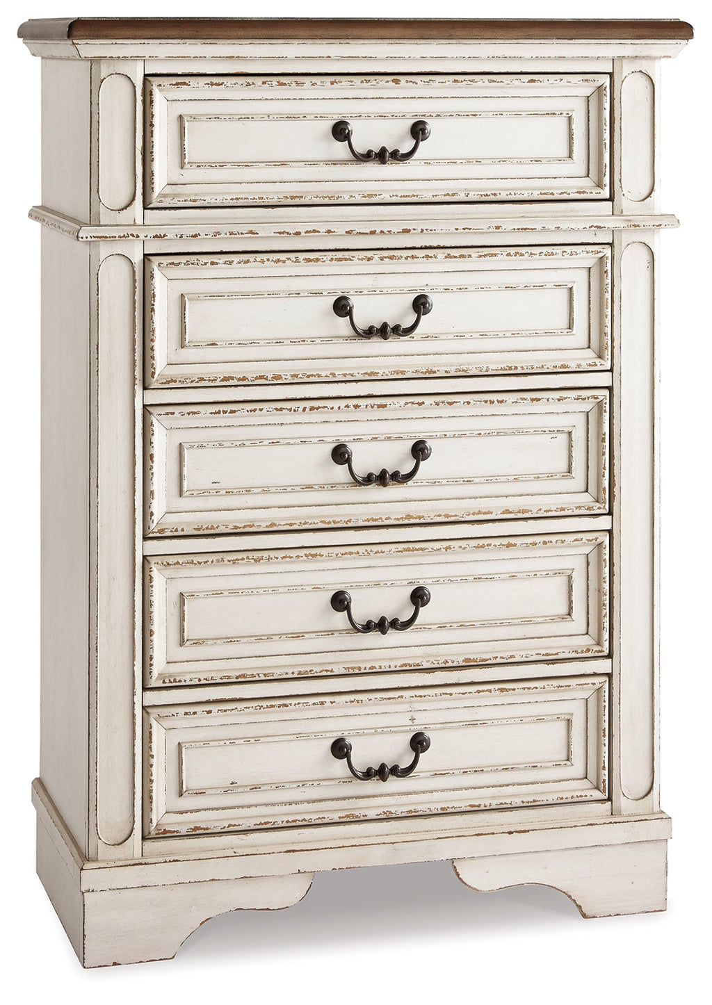 Realyn Full Upholstered Panel Bedroom Set, Two-Tone