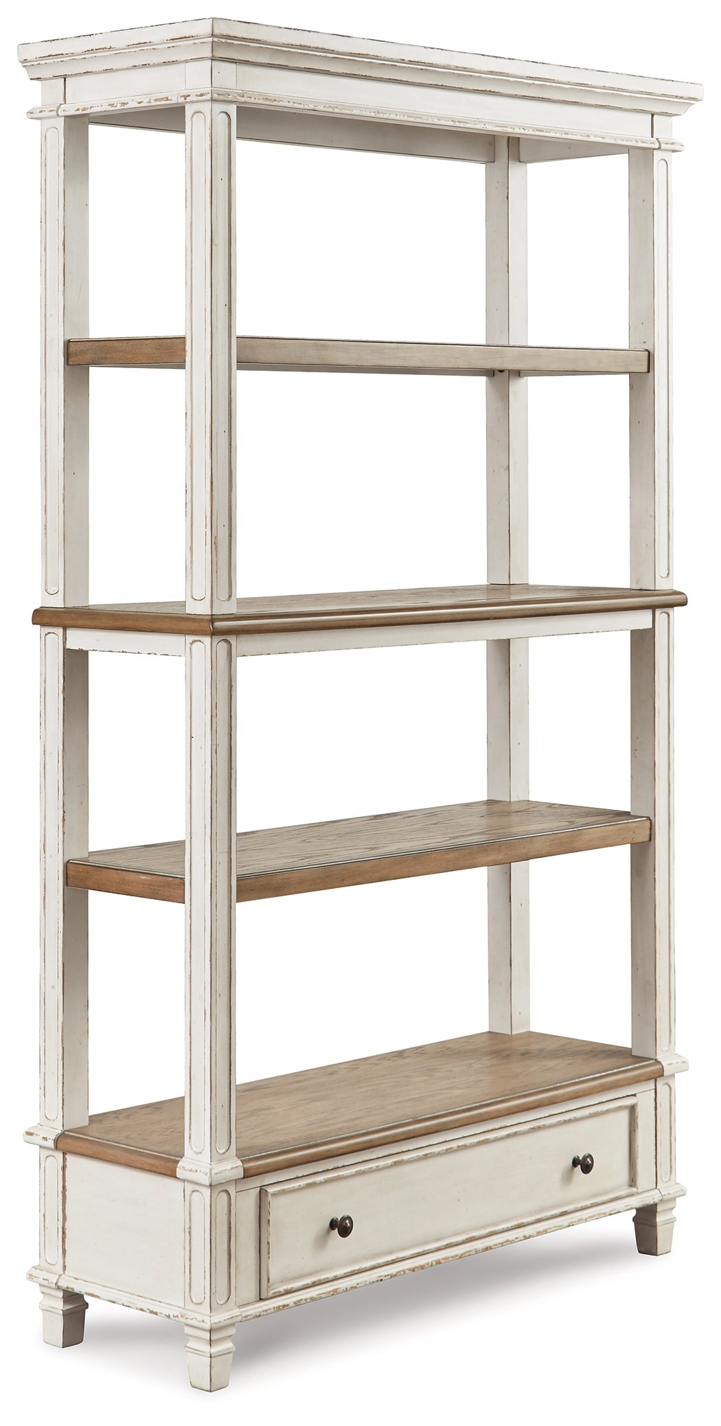 Realyn Two-tone Home Office Desk & Bookcase