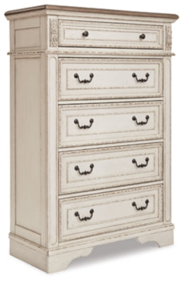 Realyn King Panel Bedroom Set, Two-Tone