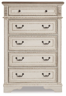 Realyn King Panel Bedroom Set, Two-Tone