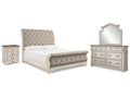 Realyn King Sleigh Bedroom Set, Two-Tone