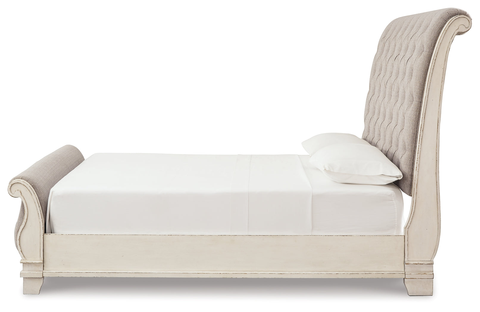 Realyn King Sleigh Bedroom Set, Two-Tone