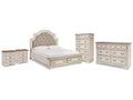 Realyn King Storage Bedroom Set, Two-Tone