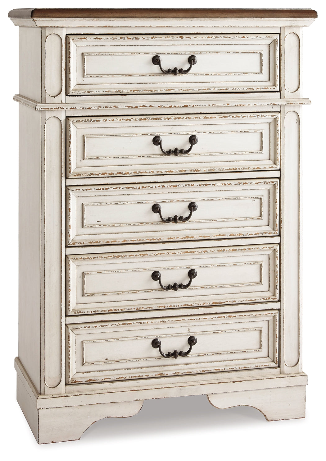 Realyn King Upholstered Panel Bedroom Set, Two-Tone