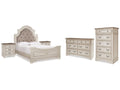 Realyn Queen Panel Bedroom Set, Two-Tone