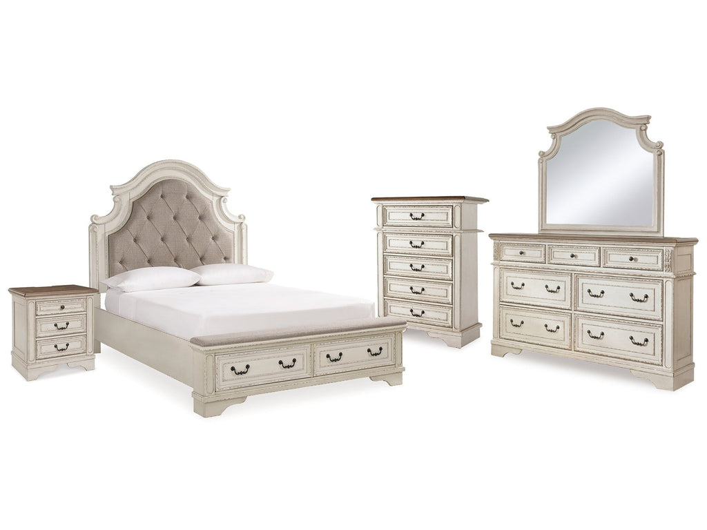 Realyn Queen Panel Bedroom Set, Two-Tone