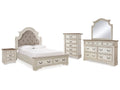 Realyn Queen Panel Bedroom Set, Two-Tone