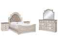 Realyn Queen Upholstered Panel Bedroom Set, Two-Tone