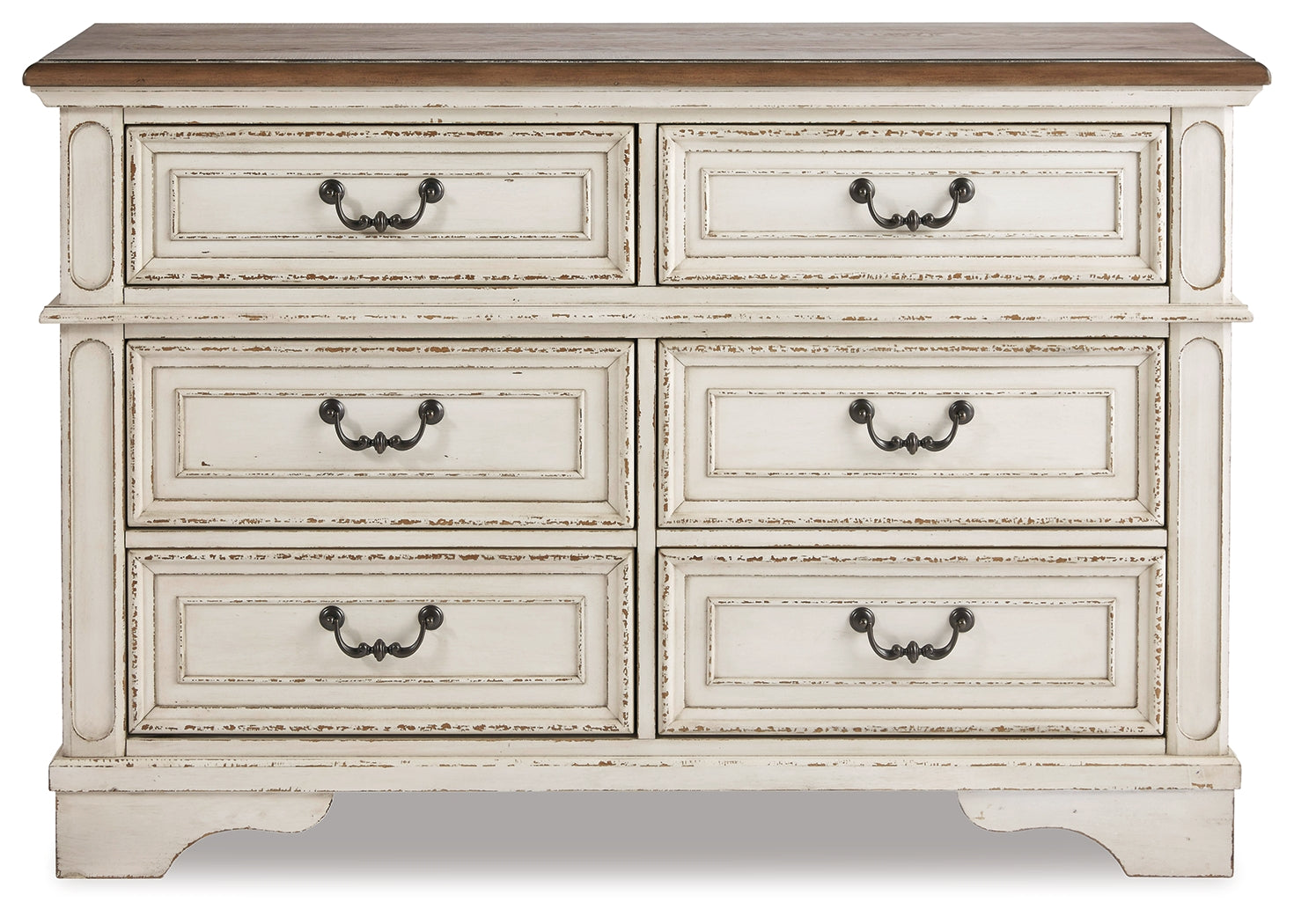 Realyn Queen Upholstered Panel Bedroom Set, Two-Tone