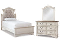Realyn Two-tone Twin Bedroom Set with Dresser and Mirror
