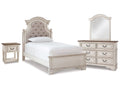 Realyn Twin Panel Bedroom Set, Two-Tone
