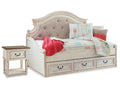 Realyn Two-tone Twin Storage Day Bedroom Set with Nightstand