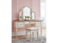 Realyn Vanity & Mirror w/ Stool (Set of 3)