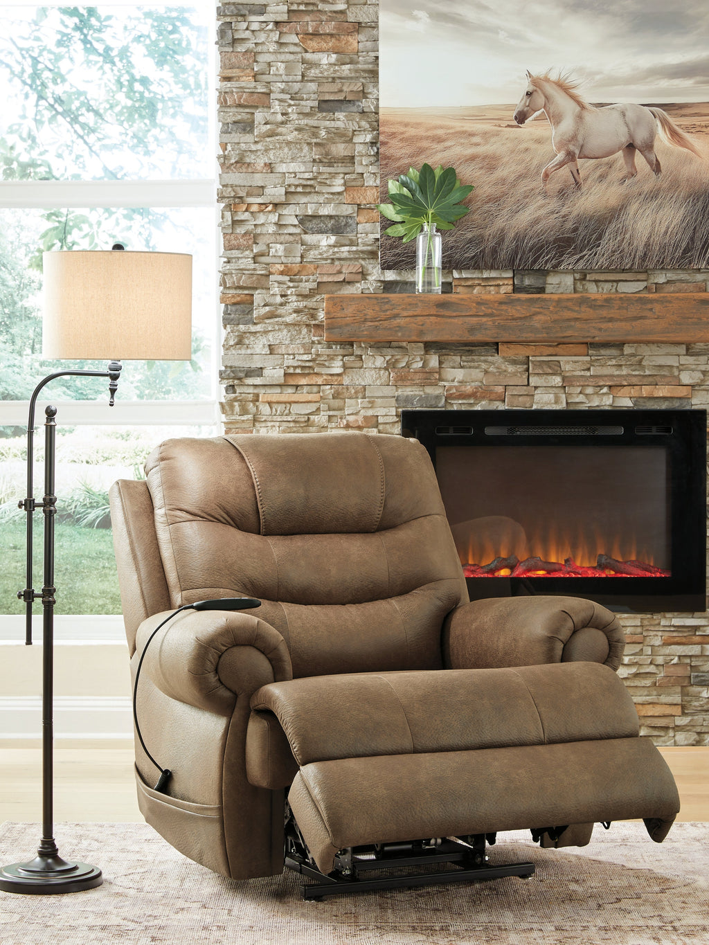 Revived and Restored Earth Power Lift Recliner