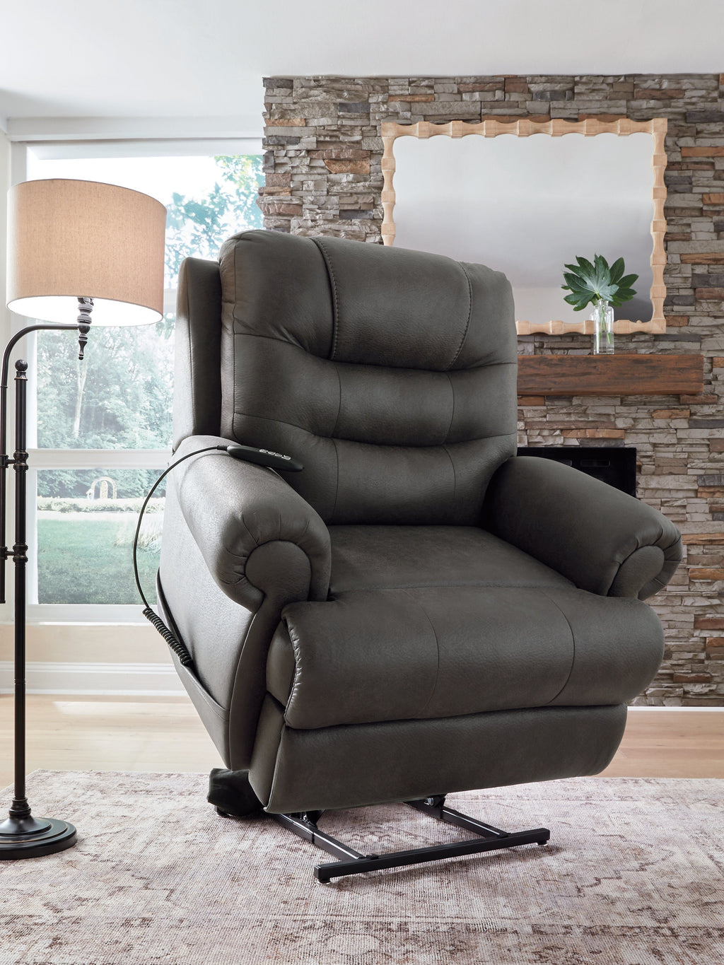 Revived and Restored Granite Power Lift Recliner