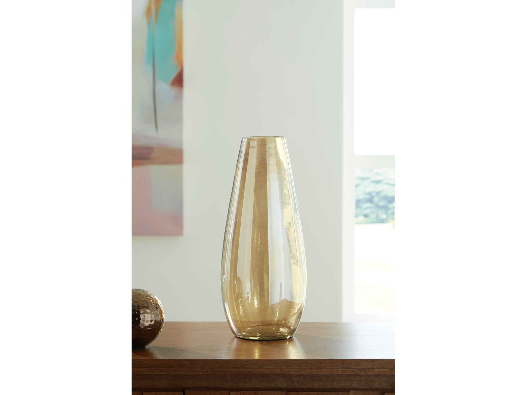 Rhettman Amber Vase (15.5" H)